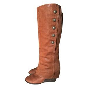 Vince Camuto Almay Whiskey Suede Knee High Boot size 8